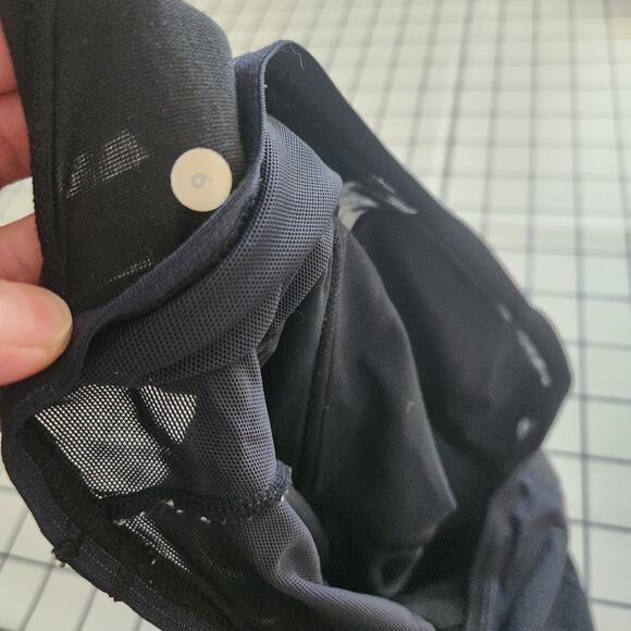 Lululemon No Limit Black Tank Top/Sport Bra Size 6‎ - Picture 3 of 3